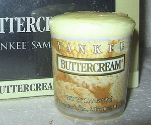 LOTTO 6 Votivi campionatore Yankee Candle "BUTTERCREAM" ritirati ~ cibo ~ RARO ~ NUOVO - Foto 1 di 1