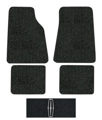 1990-2011 Lincoln Town Car Floor Mats - 4pc - Cutpile - Image 1 of 3