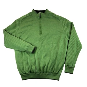 Mizuno Performance Windlite Flex Windproof 1/4 Zip Mens 2XL Green Pullover - Picture 1 of 7
