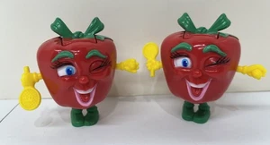 McDonalds Ruby Apple Food Fundamentals 1993 Happy Meal Spielzeug - 2 Stück - Bild 1 von 3