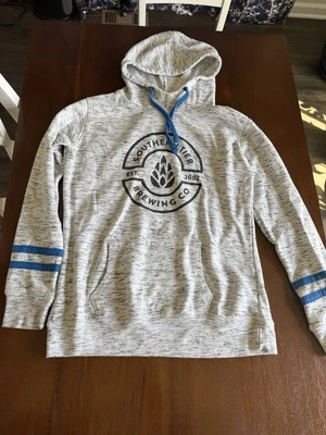 Sudadera con capucha para mujer SOUTHERN TIER BREWING CO. gris medio y azul Foto 1 de 3