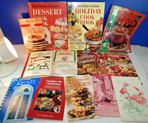 12 Vintage Recipe Booklets Cookbooks Christmas Holiday Cookies BH&G Realtors lot - Picture 1 of 16