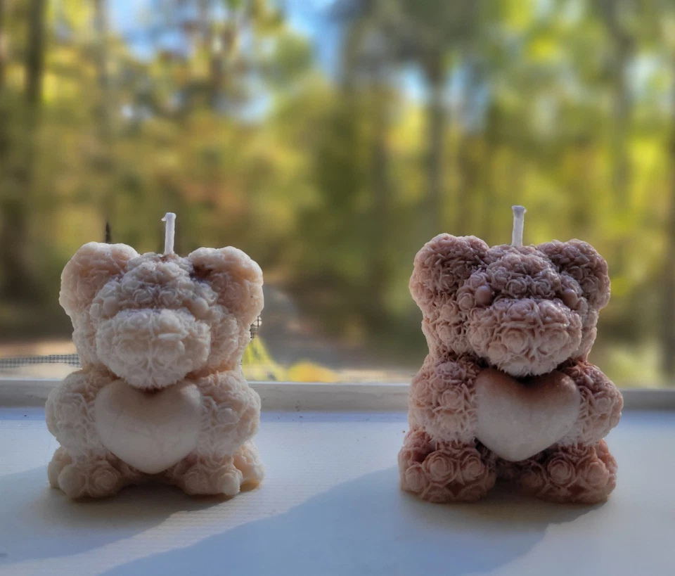 Teddy Bear Candles - Image 1 of 1