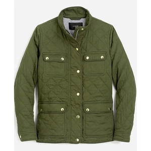 J. Crew SP Green Quilted Downtown Field Jacket - Bild 1 von 5