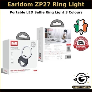 Earldom ZP27 Selfie LED Light Ring Flash Clip Fill Camera For Phone & Tablet - Imagen 1 de 5