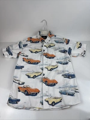 Men’s Shirt Red Head Classic  Cars Corvette Chevy Camaro GTO MUSTANG Size Medium - Image 1 of 4