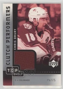 Camisetas Embragues 2002-03 Upper Deck Top Shelf Performers/75 Chris Drury #CP-CD - Imagen 1 de 3