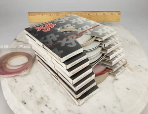 8x Pinstripe - Dual TFX 5/16" Dark Charcoal Ash Gray Magnesium Red Metallic Gold - Picture 1 of 10