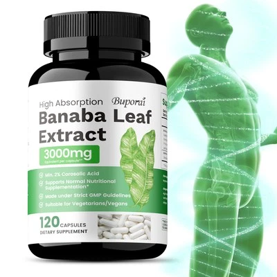 BUPORAI Banaba-Blattextrakt – Mit 2 % Ursolsäure, Blutzuckerkontrolle, Gentechnikfrei