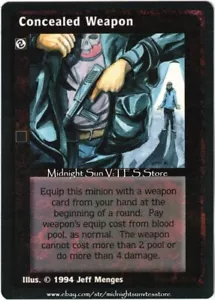 Concealed Weapon Jyhad V:TES VTES Vampire CCG - Picture 1 of 1
