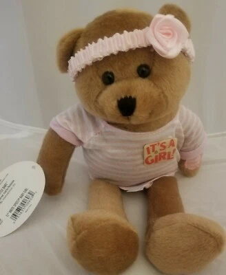 Chantilly Lane 11" Brite Spot Baby Girl Pink  Sings Hush Little Baby Gift Shower - Image 1 of 3