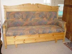 Jugendstil Sofa in Weichholz nach 1900 - Bild 1 von 1