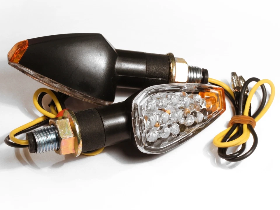 LED Turn Signals Indicators Lights - Kawasaki Ninja ZX6R ZX9R ZX10R ZX636 636 - Imagem 1 de 1