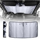 Insulated Sunshade Black Out Windshield Cover for Mercedes Sprinter 2007-current