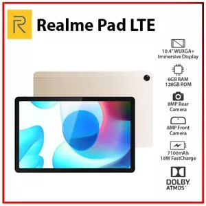 (Wi-Fi+4G) Realme Pad LTE GOLD 6GB+128GB Octa Core Global Ver. Tablet PC Android - Imagen 1 de 5