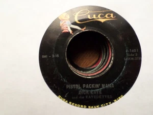 CUCA 45 RECORD J-1403 / DICK KAYE / HEAR MY PLEA / PISTOL PACKIN MAMA / VG+ - Bild 1 von 2