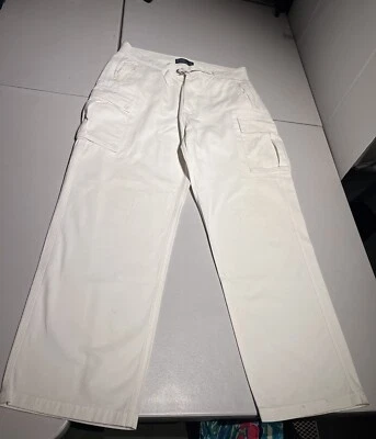 Polo Ralph Lauren Pants Men's 38x32 White Surplus Utility Cargo Trousers VTG Y2K - Image 1 of 4