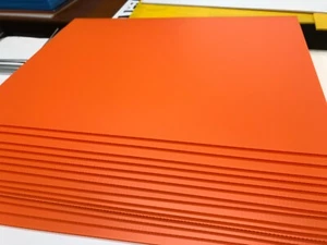 100 Blank Signs Orange 18” X 24” x4 mm corrugated plastic panel , 100 pieces - Picture 1 of 6
