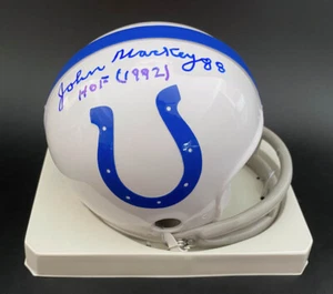 John Mackey SIGNED Baltimore Colts TB Mini Helmet + HOF 1992 PSA/DNA AUTOGRAPHED - Picture 1 of 2