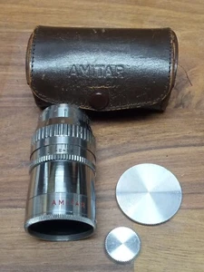 Vintage Tele-Amitar 8mm 1.5" 1-1/2" F=1.4 Teleobjektiv mit Koffer *sauber* - Bild 1 von 14
