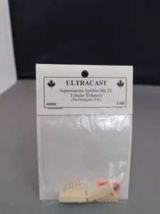 Ultracast #48084 1/48 - Supermarine Spitfire MK IX Tubular Exhausts - Picture 1 of 2