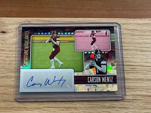 2022 Carson Wentz Panini Donruss Signature Highlights Auto #SH72 Commanders NFL - Picture 1 of 2