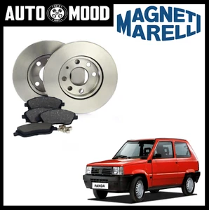 KIT DISCHI FRENO + PASTIGLIE NO BREMBO FIAT PANDA 141A FIRE 750 900 1.0 1.1 ANT - Foto 1 di 1