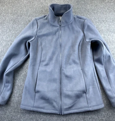 Chaqueta 32 Degrees Mujer Pequeña Gris Cremallera Completa Bolsillos Polares Suave Foto 1 de 4