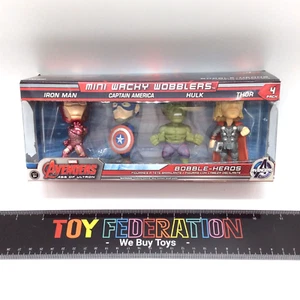 Funko Mini Wacky Wobblers AVENGERS AGE OF ULTRON Bobble-Heads 4 Pack - Picture 1 of 5