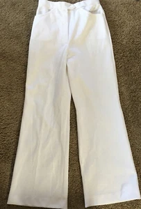 Pantalones Uniforme Enfermera Blanco Años 60 Vintage Talla 14 Nuevo Disfraz - Imagen 1 de 8
