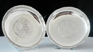 Par de platos de monedas de plata de exportación china, WAI KEE, 1780 Maria Theresia Thaler - Imagen 1 de 9