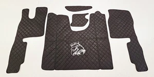 Set tappetini camion ecopelle nero ricamo adatto per SCANIA R 2017+ - Foto 1 di 4