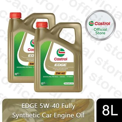 Castrol Edge 5W-40 Car Engine Oil Fully Synthetic, 8 Litre - Image 1 of 4