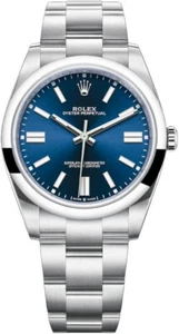 Rolex Oyster Perpetual 'Sunray Blue' Lume Novelty Superalloy 904L Steel 124300 - Picture 1 of 11