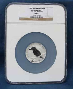 2007  AUSTRALIA KOOKABURRA  2 OZ. MS 70 - POP. OF ONLY 2  - Picture 1 of 4