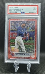 2022 TOPPS SERIES 1 WANDER FRANCO PSA 9 Red Foil /199 ROOKIE CARD SP #215 - Picture 1 of 1