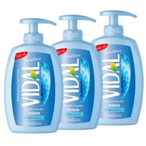 VIDAL Flüssigseife Sensitive 3x 500 ml talco liquido - Bild 1 von 3