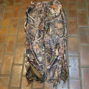 Red Head Bass Pro True Timber Drawstring Waist&Hem&12"Zip at Hem Lined Pants MED - Picture 1 of 9