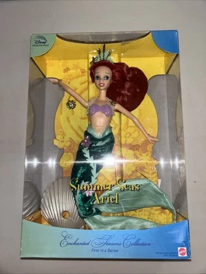 Muñeca Coleccionista Disney Temporadas Encantadas Colección Verano Mares Ariel Rara Foto 1 de 4