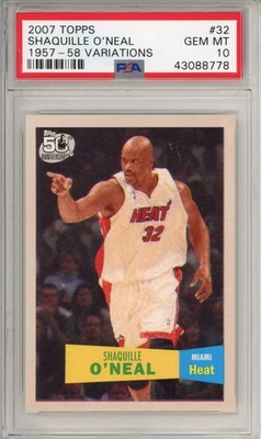 2007 Topps 1957-58 Variation Shaquille O'Neal PSA 10 - Imagem 1 de 2