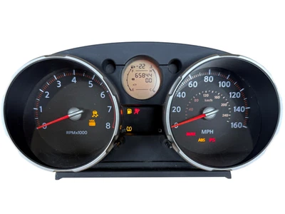 Cuadro de instrumentos velocímetro indicadores del panel de instrumentos Nissan Rogue 2008 65.844 millas Foto 1 de 4
