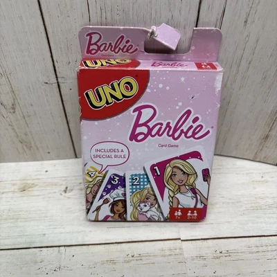 Barbie Mattel Uno 2016 Special Rule Fashion Swap Card 7+ 2-10 No Instructions - Image 1 of 2