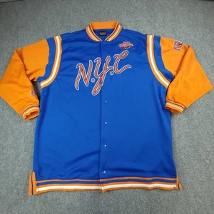 FUBU Jacket mens 3XL Vintage 90’s City Series NYC Limited Edition Blue Knicks - Picture 1 of 10