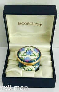 EXCELENTE RARO MOORCROFT ESMALTE NENÚFARES PÍLDORA BARATIJA CAJA EN CAJA FECHA 10/4/02 - Imagen 1 de 11