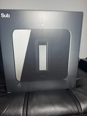NUEVO SIN ABRIR Subwoofer Inalámbrico Sonos Sub Gen 3 SUBG3US1BKHB NEGRO  Foto 1 de 2