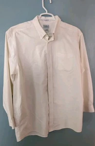 CAMICIA OXFORD LLL BEAN Wrinkle Free Traditional Fit #209410 17 1/2 - 34 bianca - Foto 1 di 9