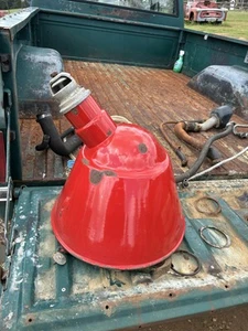 Antigua pantalla de gasolinera esmaltada de porcelana ligera Pump Island de 1930 ¡RARA!! - Imagen 1 de 14