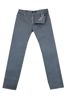 $695 Cesare Attolini Light Blue Solid Jeans - Slim -  34/50 - (CA522248) - Image 1 of 4