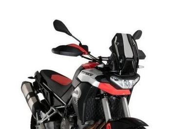 Deflector De Parabrisas Deportivo Puig Negro Aprilia Tuareg 660 2022 - 2024 - Imagen 1 de 4
