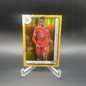 2022-23 Topps UEFA Stadium Chrome Jamal Musiala Gold Refractor /50 - Picture 1 of 2